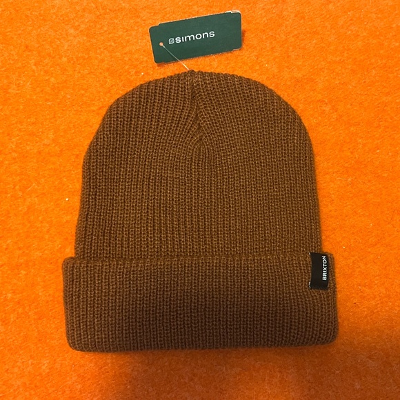 Brixton unisex brown Heist tuque hat beanie NWT - Picture 3 of 8